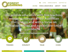 Tablet Screenshot of forestlearning.edu.au